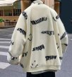 画像5: Smile fleece fluffy zip-up jacket blouson  ユニセックス 男女兼用 スマイルエコファーフリースジップアップスタンドカラージャケットブルゾン (5)