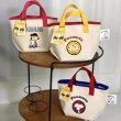 画像9: Snoopy canvas tote bag shopping bag  　スヌーピープリントトートショルダーショッピングアンダーアームバッグ (9)