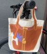 画像4: my other bag Trompe L'oeil Bag Painted Canvas Tote Shoulder Underarm Bag　My Other だまし絵バッグプリントトートショルダーショッピングキャンバスバッグ (4)