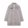 画像10: Eco fox fur mid-length coat jacket　 エコフォックスファーミドル丈ジャケットコート (10)