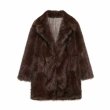 画像9: Eco fox fur mid-length coat jacket　 エコフォックスファーミドル丈ジャケットコート (9)