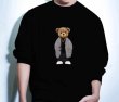 画像4: Fashionable bear Pullover trainer sweater  ユニセックス男女兼用 おしゃれベア スウェットプルオーバートレーナー (4)