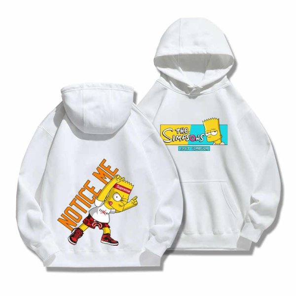 画像1: Men's Simpsons long-sleeved Hoodie Parker sweater shirt ユニセックス 男女兼用 シンプソン シンプソンズ プリントフーディーパーカースウェット (1)