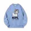 画像5: Nasa Tom & Jerry Only Tom "NOPE.NOT TODAY"  print Sweat Shirt  ユニセックス 男女兼用 ナサ トムとジェリー トム＆ジェリー オンリートム メッセージプリント スウェットシャツ トレーナー  (5)