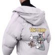 画像2: Tom and Jerry Cold weather puffer down jacket Unisex ユニセックス 男女兼用  トムとジェリー 防寒 肉厚 中綿ジャケット  ジャンパー (2)