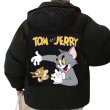 画像1: Tom and Jerry Cold weather puffer down jacket Unisex ユニセックス 男女兼用  トムとジェリー 防寒 肉厚 中綿ジャケット  ジャンパー (1)