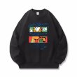 画像2: Box Garfield Paint Sweatshirt　 ユニセックス 男女兼用  ボックスガーフィールドペイント スウェットシャツ トレーナー  (2)