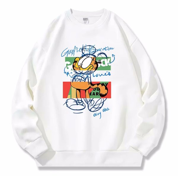 画像1: Box Garfield Paint Sweatshirt　 ユニセックス 男女兼用  ボックスガーフィールドペイント スウェットシャツ トレーナー  (1)