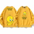 画像4: Unisex Looney Tunes Tweety Round Neck Paint Sweatshirt　 ユニセックス 男女兼用 ルーニーテューンズトゥイーティーラウンドネック スウェットシャツ トレーナー  (4)