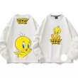 画像2: Unisex Looney Tunes Tweety Round Neck Paint Sweatshirt　 ユニセックス 男女兼用 ルーニーテューンズトゥイーティーラウンドネック スウェットシャツ トレーナー  (2)