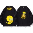 画像3: Unisex Looney Tunes Tweety Round Neck Paint Sweatshirt　 ユニセックス 男女兼用 ルーニーテューンズトゥイーティーラウンドネック スウェットシャツ トレーナー  (3)