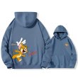 画像6: Unisex Tom and Jerry Chase Print Hoodie　 ユニセックス 男女兼用 トムとジェリーチェイスプリントフーディ  (6)