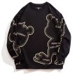 画像1: Bear print sweatshirt, plus sizes available　男女兼用  ユニセックスベア熊プリントスウェット プラスサイズあり (1)