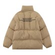 画像4:  Unisex Splicing stand-up collar down jacket ユニセックス 男女兼用 防寒 スプライシングスタンドカラーダウン ジャケット ジャンパー (4)