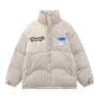 画像2:  Unisex Splicing stand-up collar down jacket ユニセックス 男女兼用 防寒 スプライシングスタンドカラーダウン ジャケット ジャンパー (2)