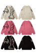 画像8: Rabbit jacquard crew neck sweater knit　男女兼用  ユニセックスラビットウサギジャカードクールネックセータ　ニット (8)