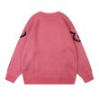 画像6: Rabbit jacquard crew neck sweater knit　男女兼用  ユニセックスラビットウサギジャカードクールネックセータ　ニット (6)