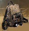 画像2: Kaws Plush Leopard Print Nylon Backpack 　レオパードヒョウ柄カウズぬいぐるみ付バックパックリュックトートショルダーショッピングバッグ (2)