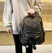 画像5: Kaws Plush Leopard Print Nylon Backpack 　レオパードヒョウ柄カウズぬいぐるみ付バックパックリュックトートショルダーショッピングバッグ (5)