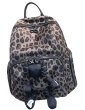 画像1: Kaws Plush Leopard Print Nylon Backpack 　レオパードヒョウ柄カウズぬいぐるみ付バックパックリュックトートショルダーショッピングバッグ (1)