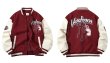 画像4: Graffiti American Warm Stadium Jumper Baseball Jacket blouson  ユニセックス 男女兼用 グラフィティアメリカンウォームコントラストカラーベースボールジャケットスタジャン MA-1 ボンバー ジャケット ブルゾン (4)