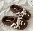 画像7: Thick-soled fur two-line lace-up slipper sandals half slippers　ユニセックスファー厚底2本ラインレースアップスリッパサンダル (7)