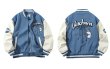 画像5: Graffiti American Warm Stadium Jumper Baseball Jacket blouson  ユニセックス 男女兼用 グラフィティアメリカンウォームコントラストカラーベースボールジャケットスタジャン MA-1 ボンバー ジャケット ブルゾン (5)