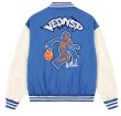 画像7: Basketball Embroidery Stadium Jumper Baseball Jacket blouson  ユニセックス 男女兼用 バスケットボール刺繍コントラストカラーベースボールジャケットスタジャン MA-1 ボンバー ジャケット ブルゾン (7)