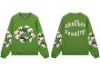 画像1: Unisex Kapok Foam Letter Print Round Neck Sweatshirt　ユニセックス 男女兼用カポックフォームレタープリントスウェット (1)