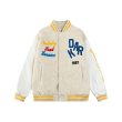 画像2: Letter embroidered leather sleeves STADIUM JACKET embroidered patch baseball uniform jacket blouson  ユニセックス 男女兼用レター刺繍レザースリーブ スタジアムジャンパー スタジャン MA-1 ボンバー ジャケット ブルゾン (2)