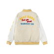 画像5: Letter embroidered leather sleeves STADIUM JACKET embroidered patch baseball uniform jacket blouson  ユニセックス 男女兼用レター刺繍レザースリーブ スタジアムジャンパー スタジャン MA-1 ボンバー ジャケット ブルゾン (5)