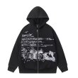 画像1: Unisex High Street Print Hooded Sweatshirt　 ユニセックス 男女兼用 ストリートプリントフーディパーカー  (1)