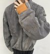 画像4: Wash split loose denim jacket　ユニセックス 男女兼用スプリットデニムジャケット Gジャンブルゾン (4)