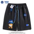 画像2: Unisex Nasa Bear Sweat Half Pants ユニセックス ナサ x ベア 熊 スウェットハーフパンツ　ショートパンツ スウェットパンツ  (2)