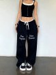 画像8: Unisex Letter logo splicing sweat casual pants hiphop dance pants trousers 男女兼用 ユニセックスレターロゴプライシングスウェットカジュアルパンツ ダンス ルーズ パンツ (8)