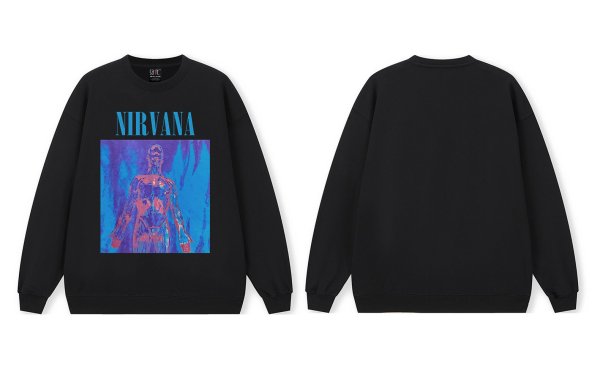 画像1: Unisex Nirvana American Street Hoodies & Sweatshirts　 ユニセックス 男女兼用 ニルヴァーナアメリカンストリートフーディ＆スウェットフーディパーカー  (1)