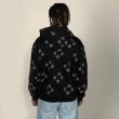 画像6: Unisex Star print zip-up hoodie  　ユニセックス 男女兼用スター星 プリントフーディパーカー  (6)