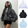 画像5: Unisex Star print zip-up hoodie  　ユニセックス 男女兼用スター星 プリントフーディパーカー  (5)