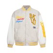 画像2: American retro embroidered letter quilted Stadium Jumper baseball uniform  jacket blouson ユニセックス 男女兼用アメリカンレトロ刺繍文字キルティングベースボールジャケットスタジアムジャンパージャケット スタジャン ブルゾン (2)