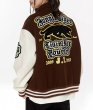 画像9: Jungle Tiger Embroidered Leather Sleeve Stadium Jumper baseball uniform  jacket blouson ユニセックス 男女兼用 ジャングルタイガー刺繍レザースリーブスタジアムジャンパージャケット スタジャン ブルゾン (9)