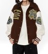 画像7: Jungle Tiger Embroidered Leather Sleeve Stadium Jumper baseball uniform  jacket blouson ユニセックス 男女兼用 ジャングルタイガー刺繍レザースリーブスタジアムジャンパージャケット スタジャン ブルゾン (7)