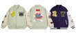 画像6: UNIVERSAL PEACE & Smile embroidery Stadium Jumper baseball uniform  jacket blouson ユニセックス 男女兼用UNIVERSAL PEACE＆スマイル刺繍ベースボールジャケットスタジアムジャンパージャケット スタジャン ブルゾン (6)