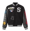 画像2: FANTASYFTF Embroidered St. Michael Tears Stadium Jumper  baseball uniform  jacket blouson ユニセックス 男女兼用FANTASYFTF 刺繍セントマイケル ティアーズベースボールジャケットスタジアムジャンパージャケット スタジャン ブルゾン (2)