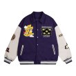 画像3: UNIVERSAL PEACE & Smile embroidery Stadium Jumper baseball uniform  jacket blouson ユニセックス 男女兼用UNIVERSAL PEACE＆スマイル刺繍ベースボールジャケットスタジアムジャンパージャケット スタジャン ブルゾン (3)