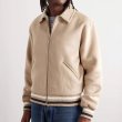 画像3: Stylish French style Stadium Jumper baseball uniform  jacket blouson  ユニセックス 男女兼用スタイリッシュフレンチスタイルジャケットベースボールジャケットスタジアムジャンパージャケット スタジャン ブルゾン (3)