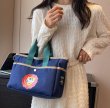 画像8: Snoopy canvas color matching tote shoulder bag Eco Shopping Bag　男女兼用 スヌーピーキャンバスカラーマッチングトートショルダーバッグショッピングエコバッグ　通学　通勤 (8)