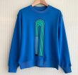 画像7: Unique emblem embroidered round neck long sleeve sweatshirt    ユニークエンブレム刺繍ラウンドネック長袖スウェットシャツトレーナー (7)