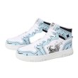 画像1: Muddy ukiyo-e swoosh High Cut Lace-up Sneakers High Top Sneakers 浮世絵 スウォッシュ ハイカットレザー スニーカー レースアップ シューズ (1)