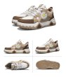 画像5: Big daisy print leather lace-up sneakers shoes ユニセックス 男女兼用ビッグデイジープリントレザー レースアップスニーカー (5)