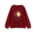 画像5: Unisex half-eaten apple print sweatshirt　男女兼用 ユニセックスかじりかけアップルプリントスウェット (5)